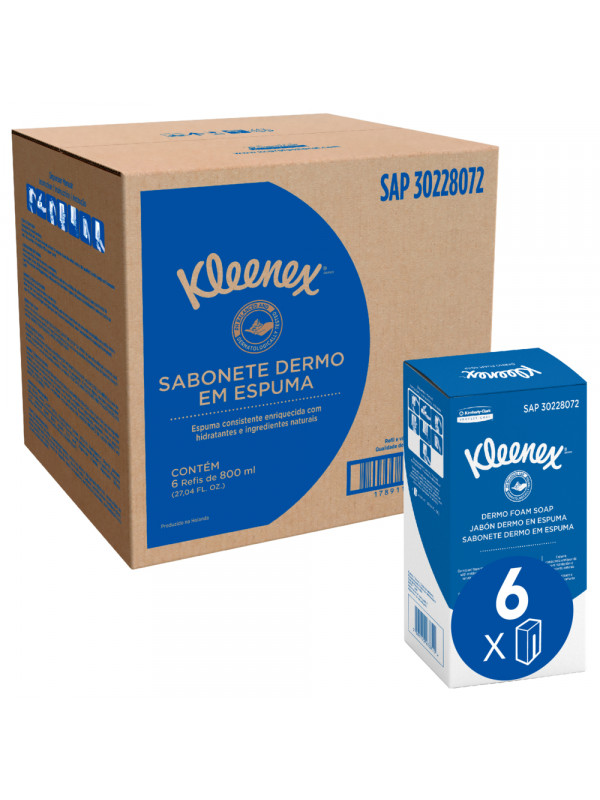 KCP JABON KLEENEX FOAM DERM 800ML