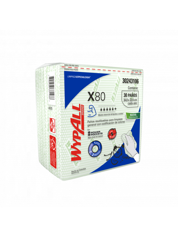 KCP PAÑO IND WYPALL X-80 AMARILLO  10X1X30 QF