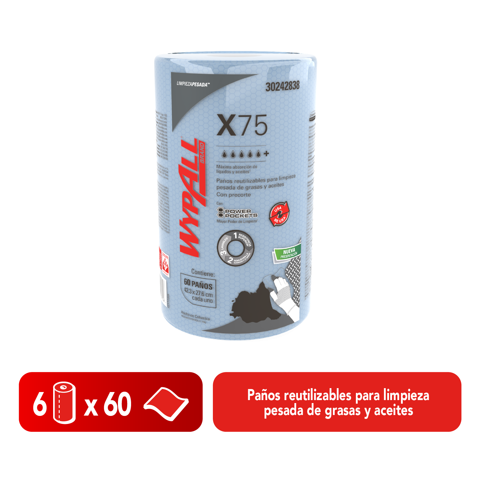 KCP PAÑO IND X-75 RR  6X1X60
