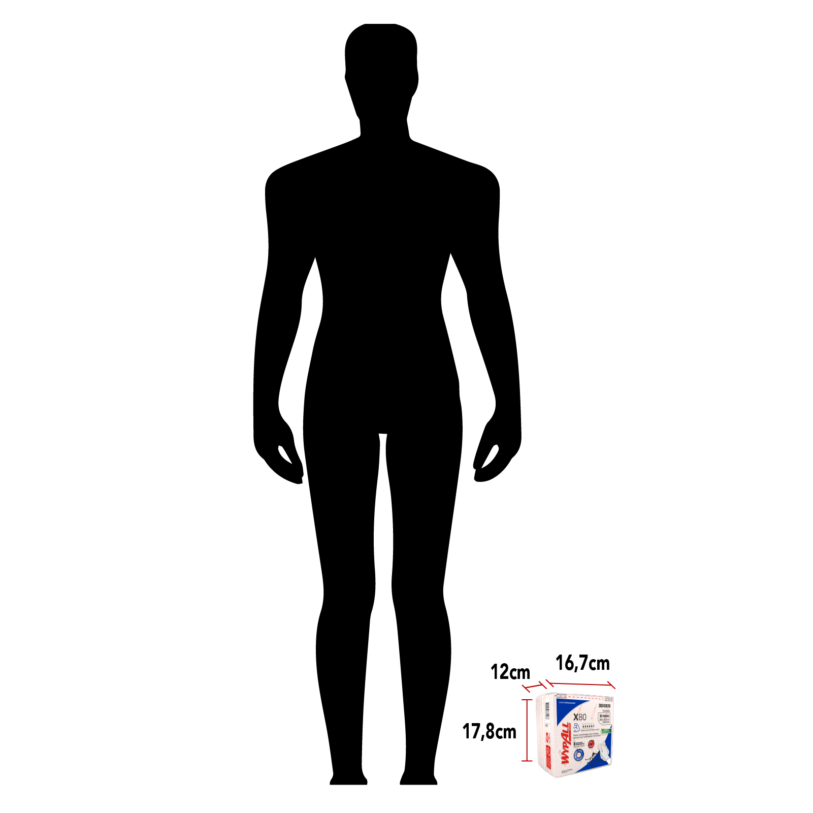 KCP PAÑO IND WYPALL X-80 ROJO 10X1X30 QF