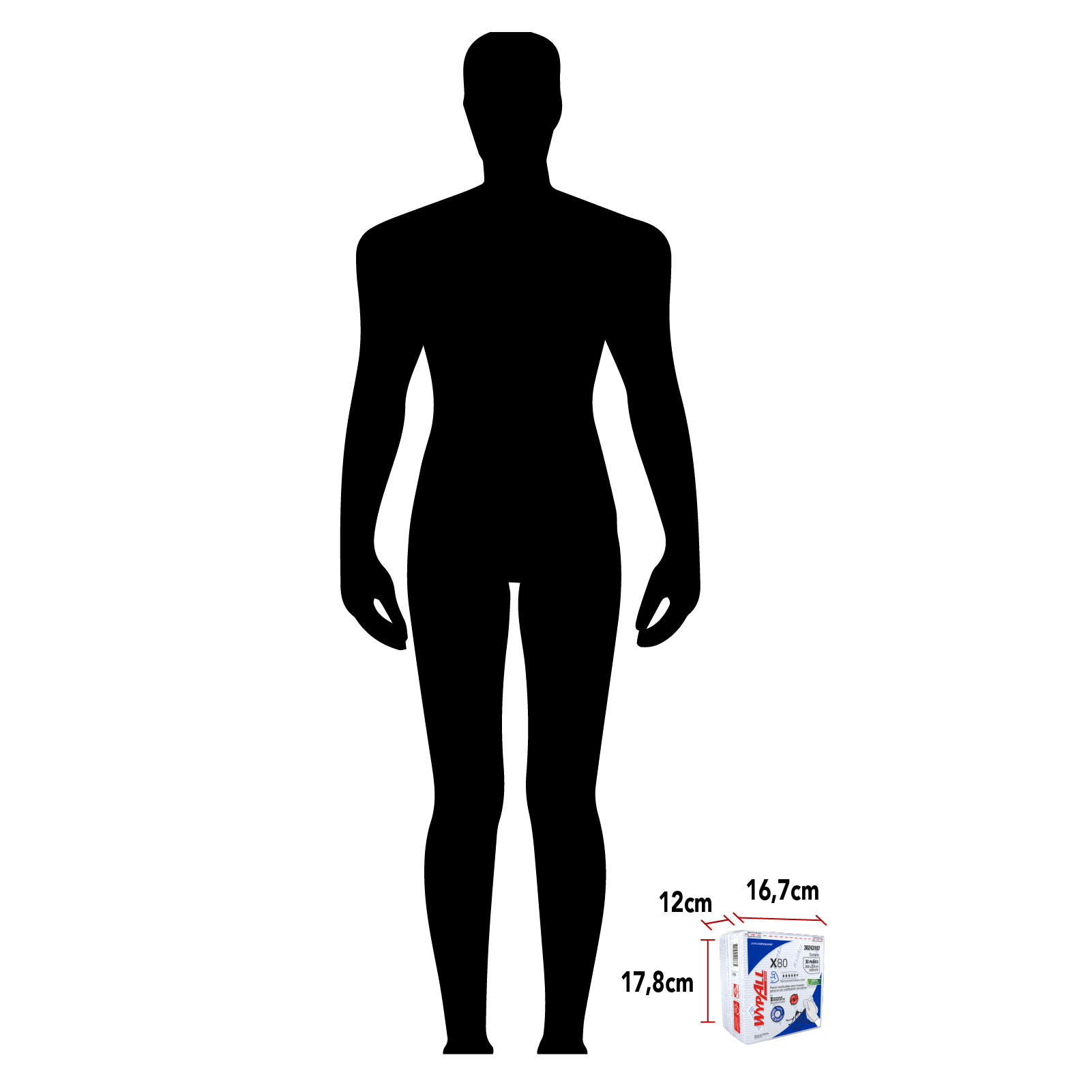 KCP PAÑO IND WYPALL X-80 AZUL 10X1X30 QF